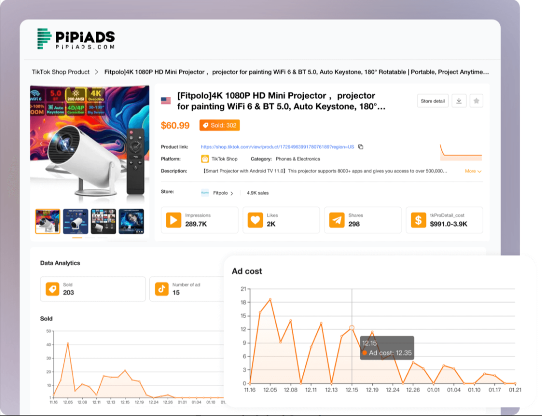 Winning Products Shopify Competitive Analytics