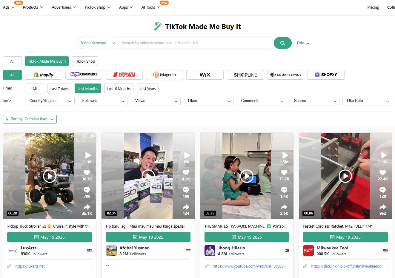 TikTok Trending Hashtags Dashboard