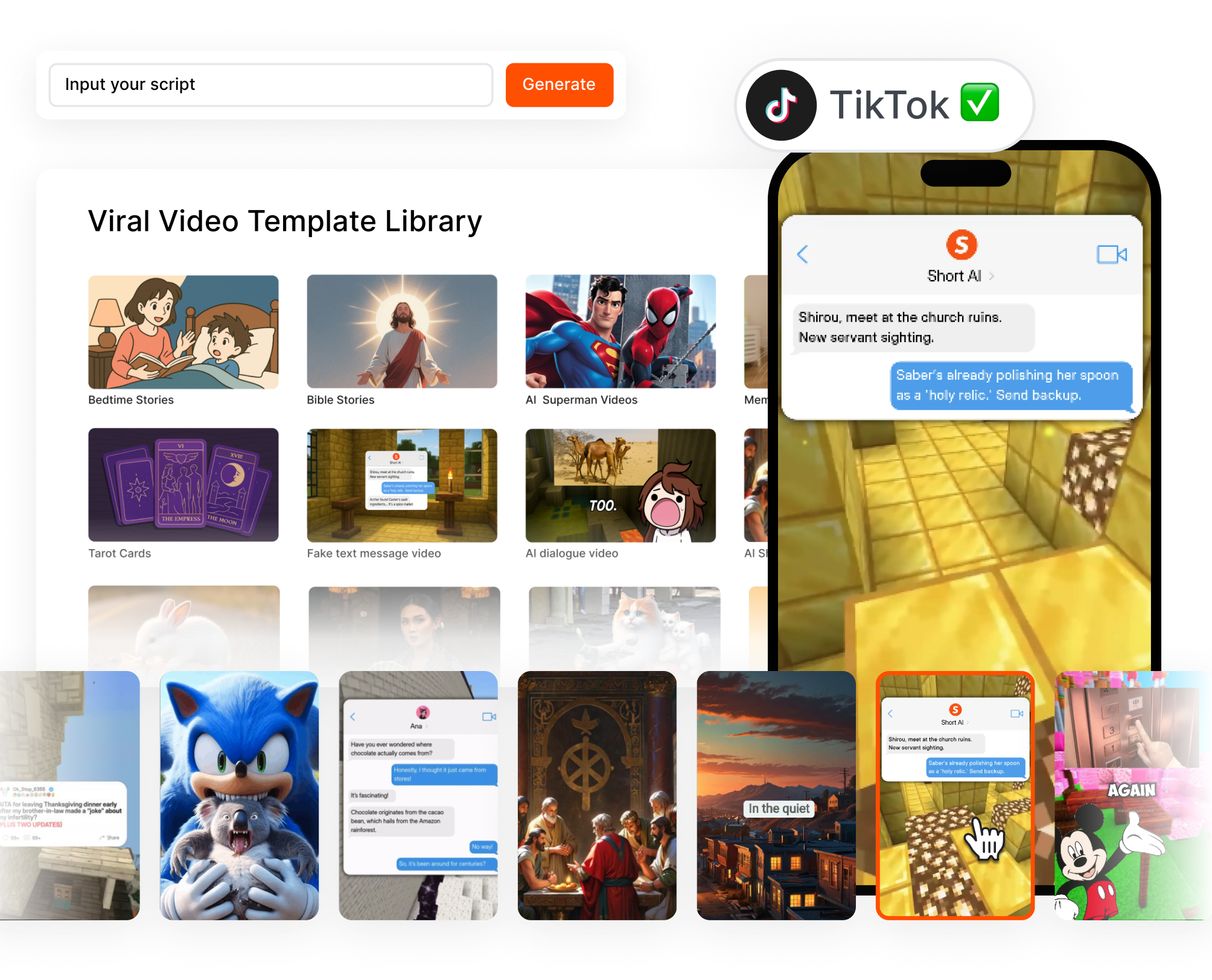 AI TikTok Video Generator