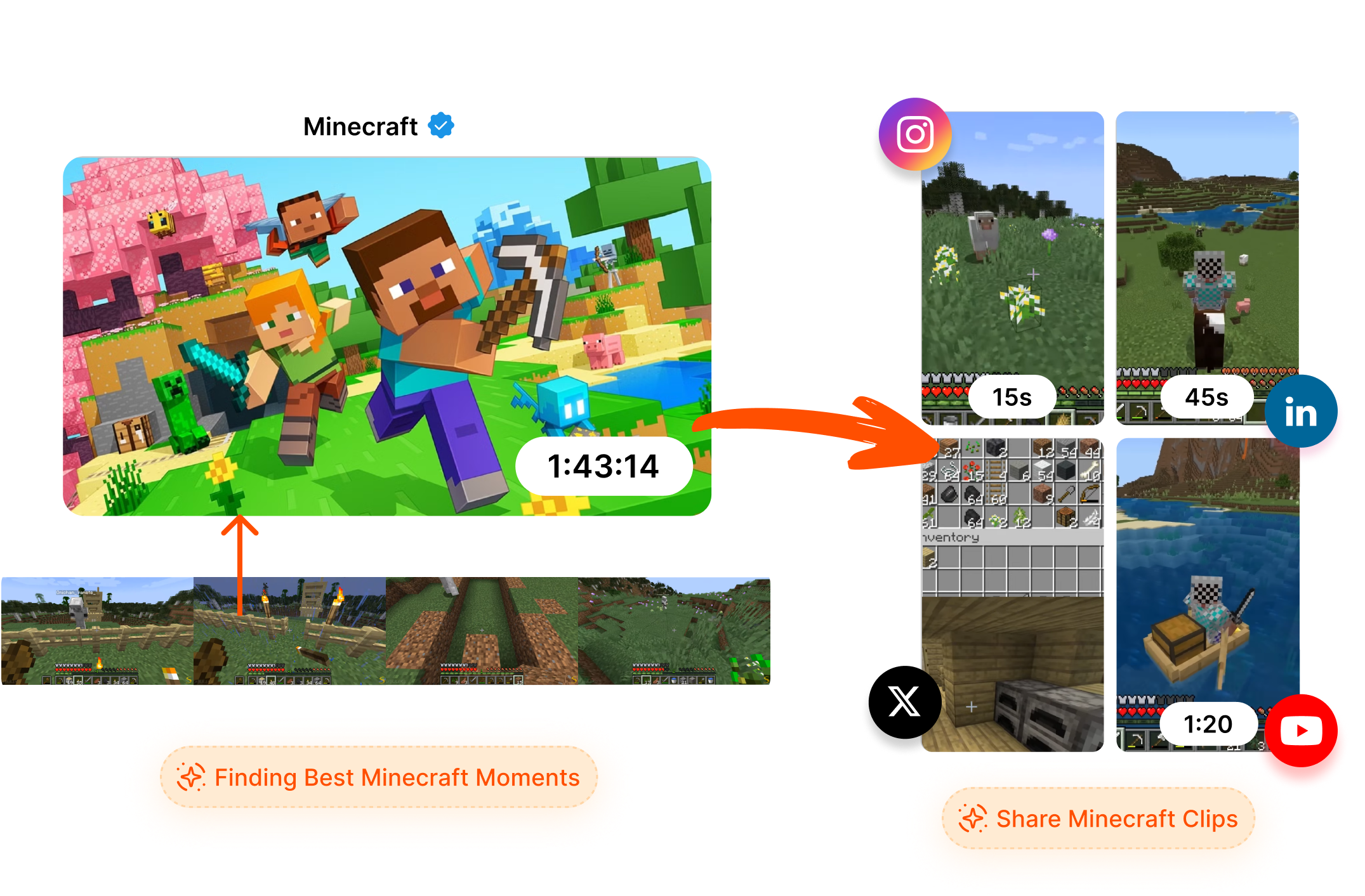Clip & Share Your Best Minecraft Moments