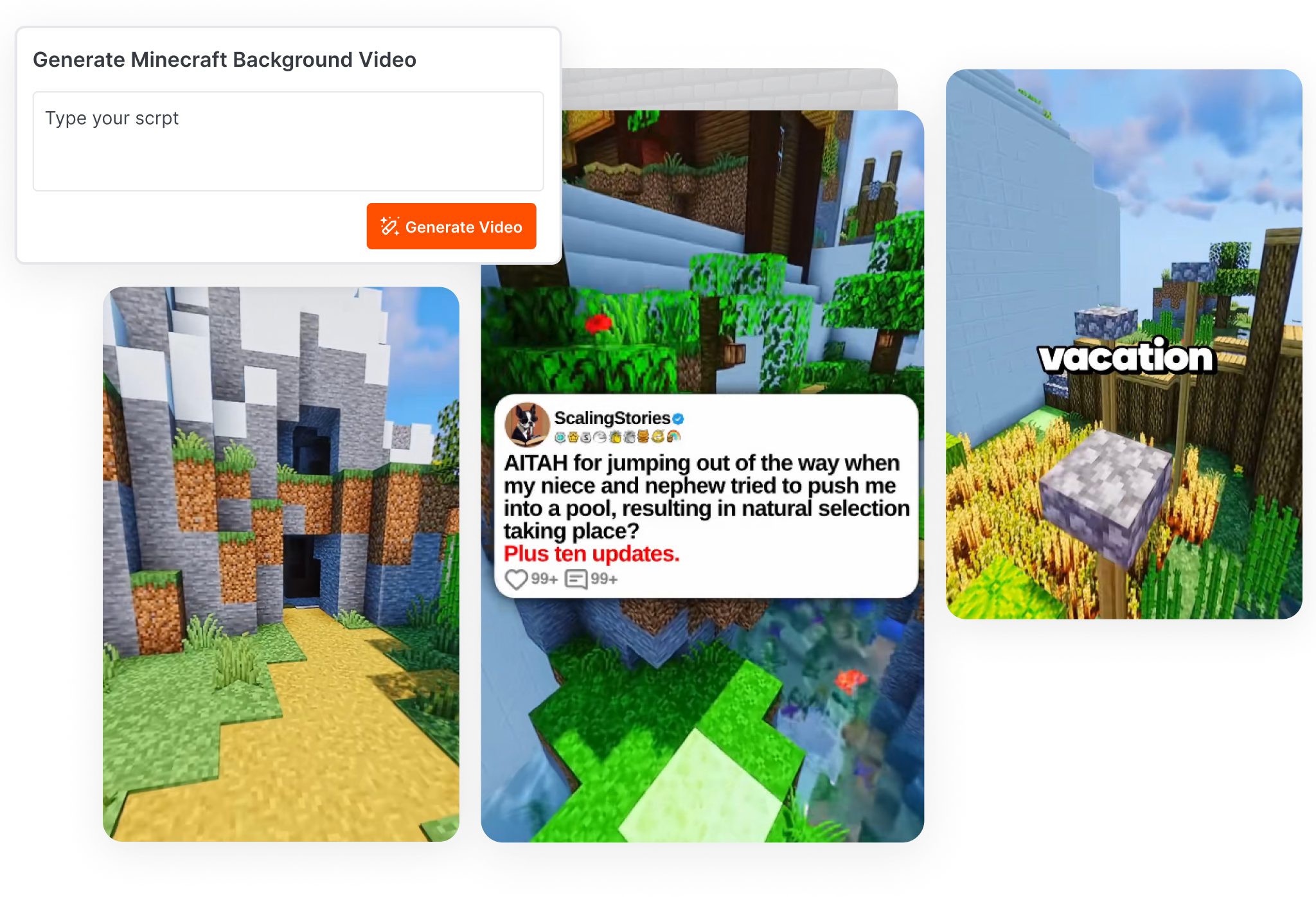 Minecraft Background Video Generator