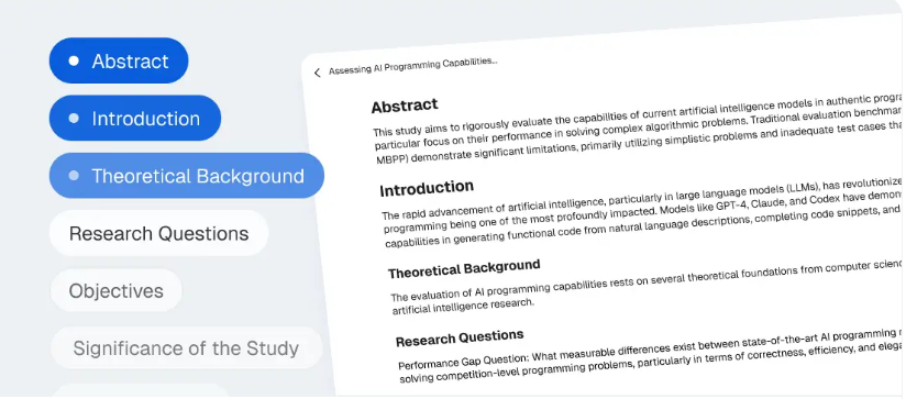 AI thesis paragraph Writer