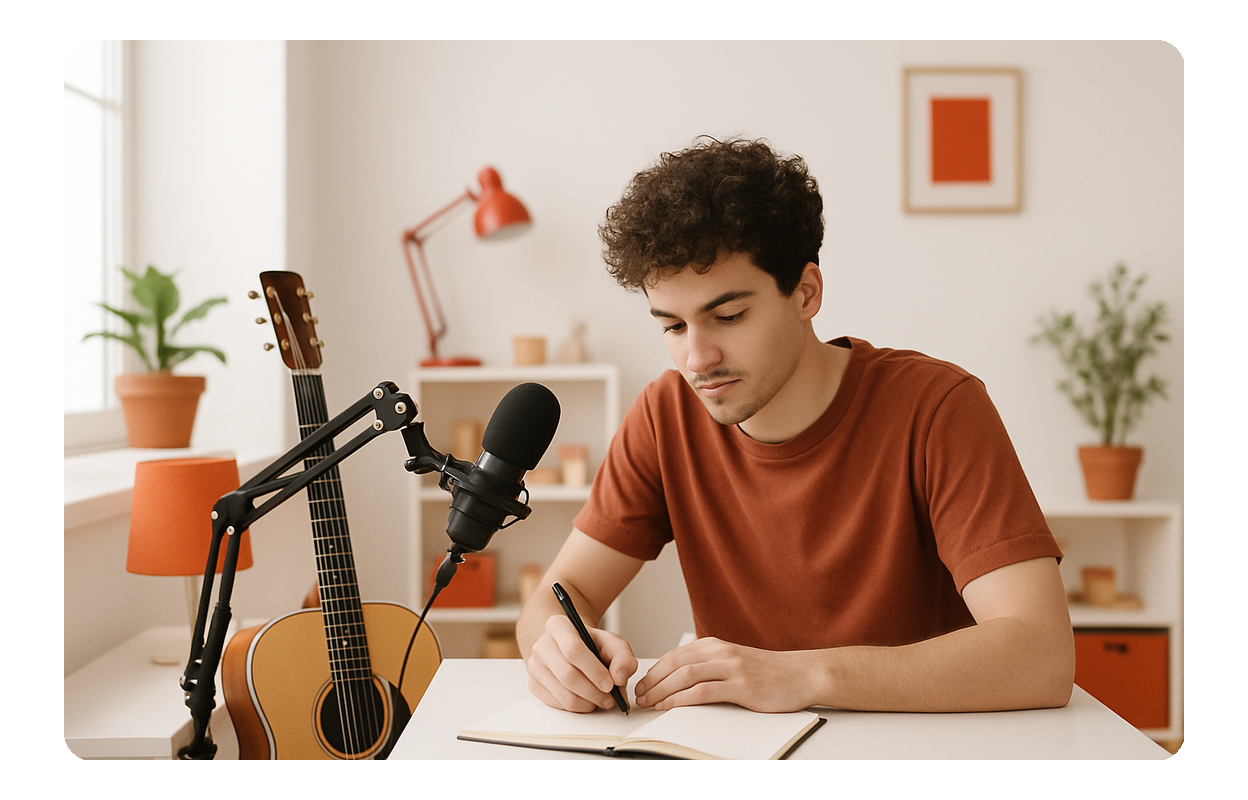 Turn ideas into lyrics