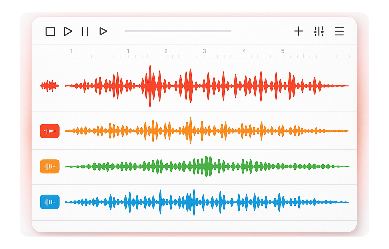 Split songs into multiple stems