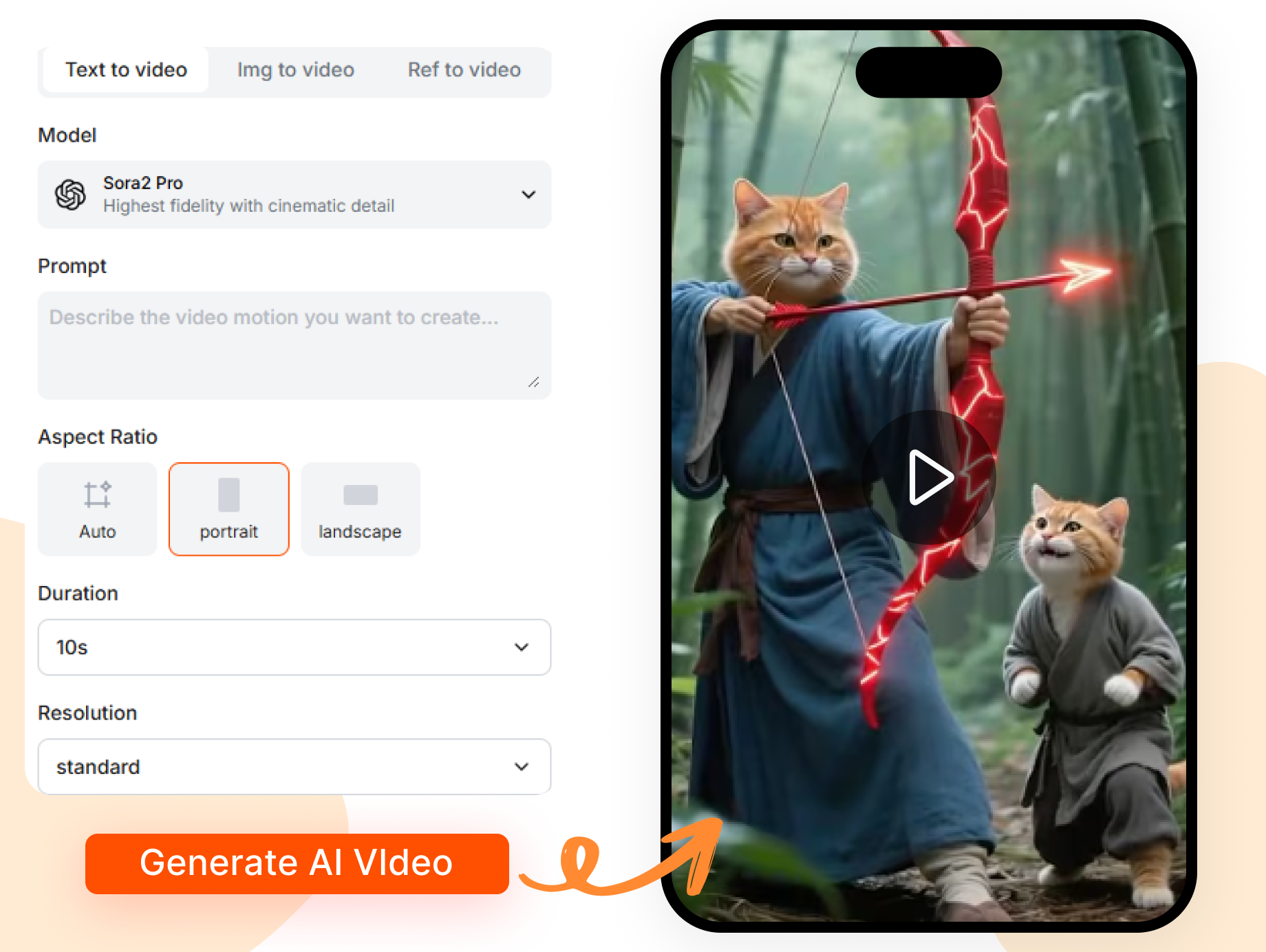 Sora 2 Pro AI Video Generator