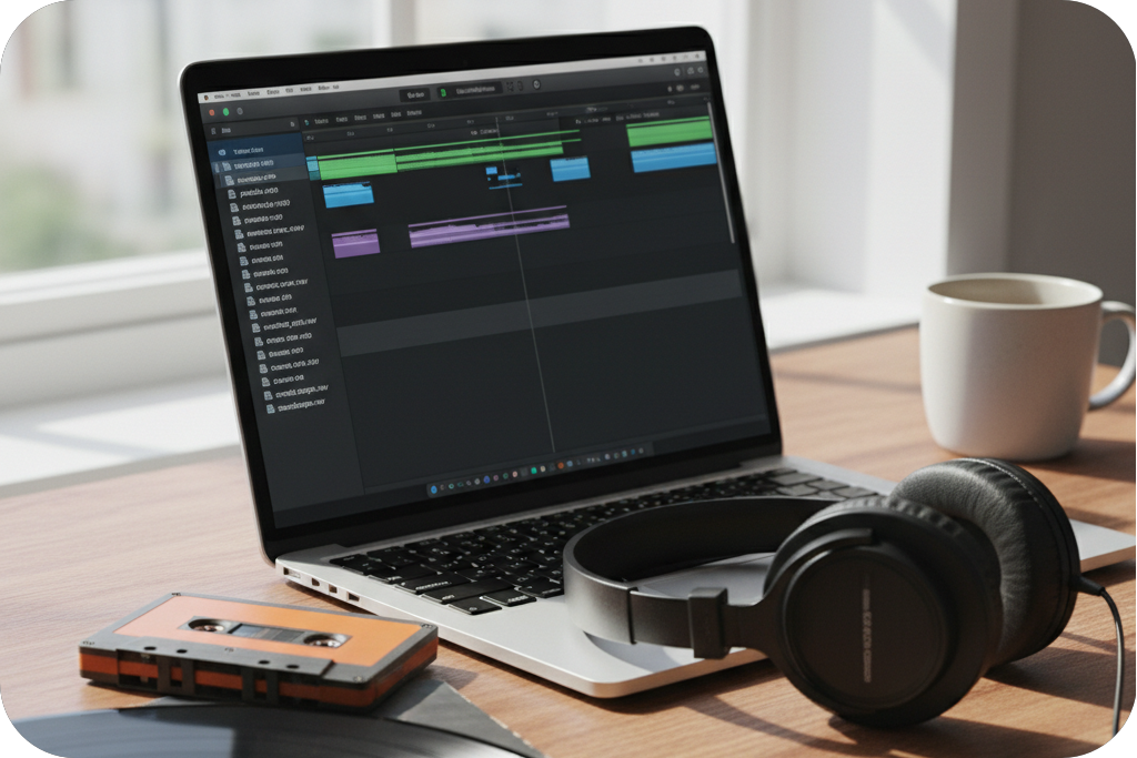 Music production with a lo-fi converter.