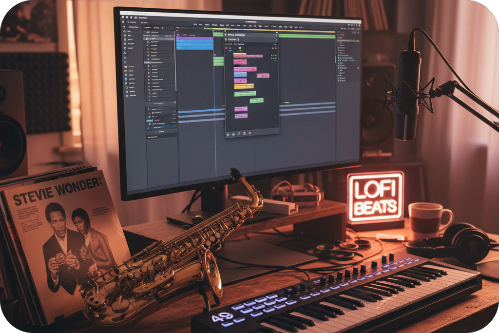 Studio screen displaying a Chord Progression Generator.