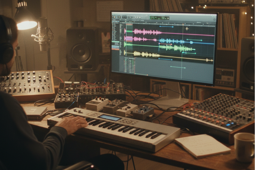 Screen showing track analysis from a Key and BPM finder software.