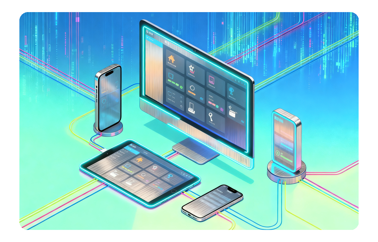 Cloud-based Free Slowed + Reverb Generator accessible on both mobile and desktop devices for online music editing.