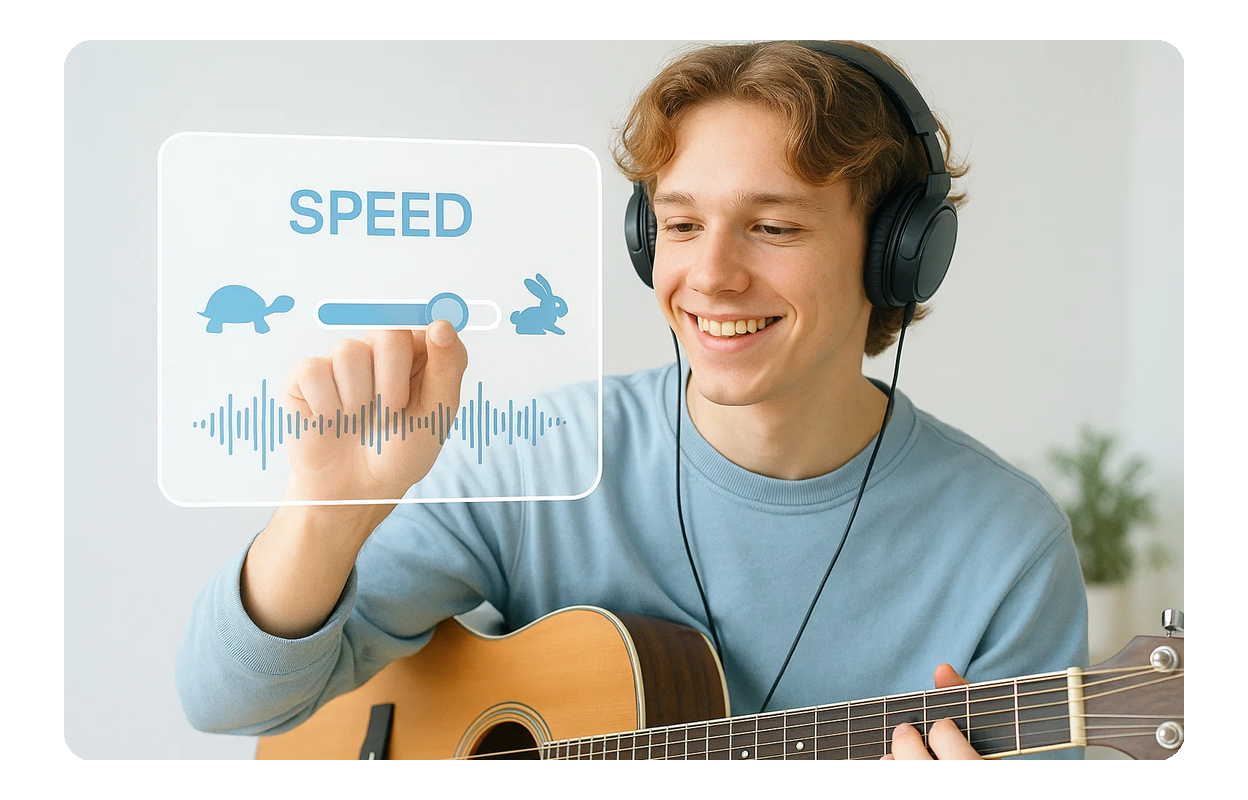 正確な音楽速度コントロール