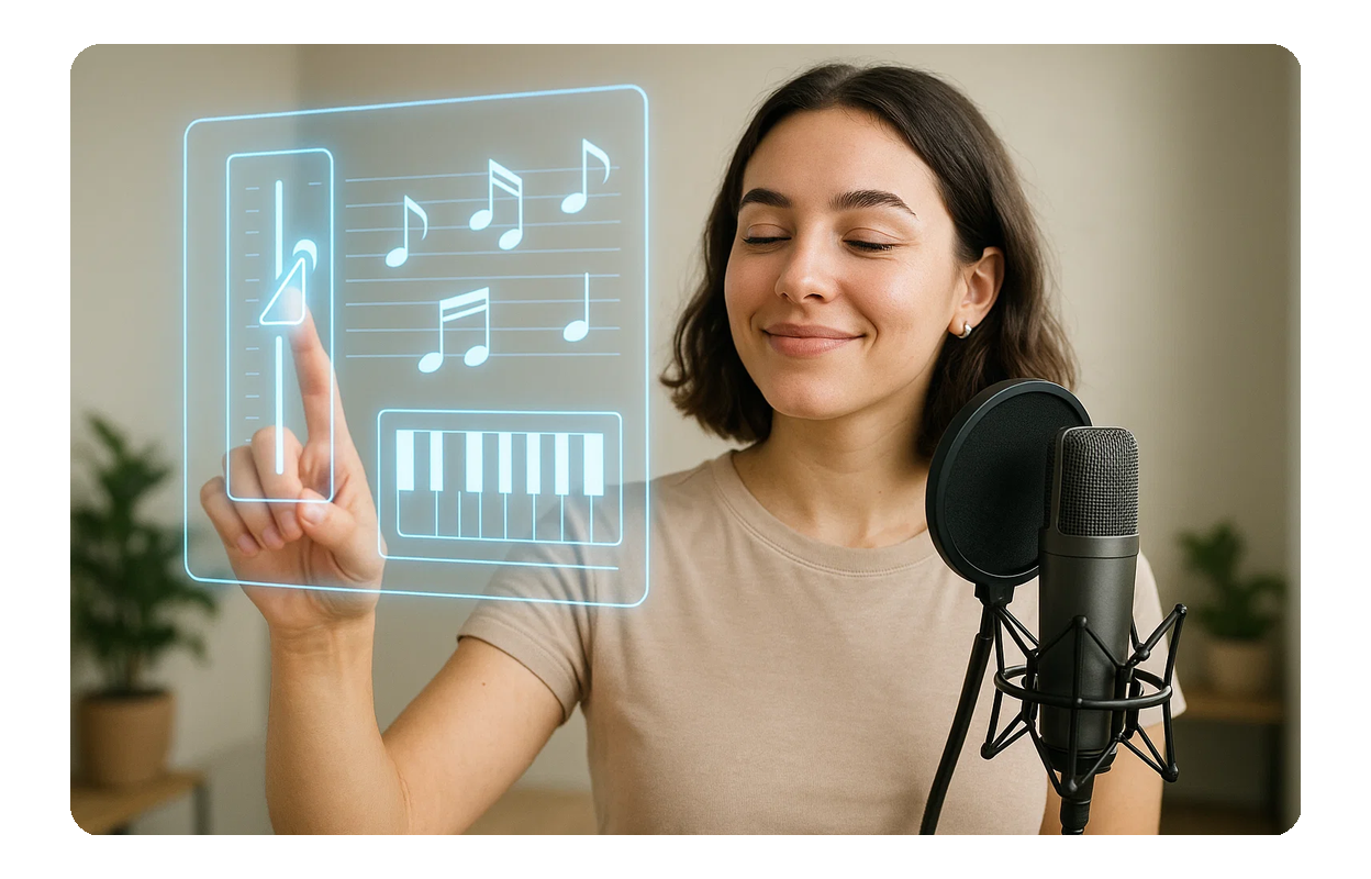 シームレスな音楽ピッチ変更