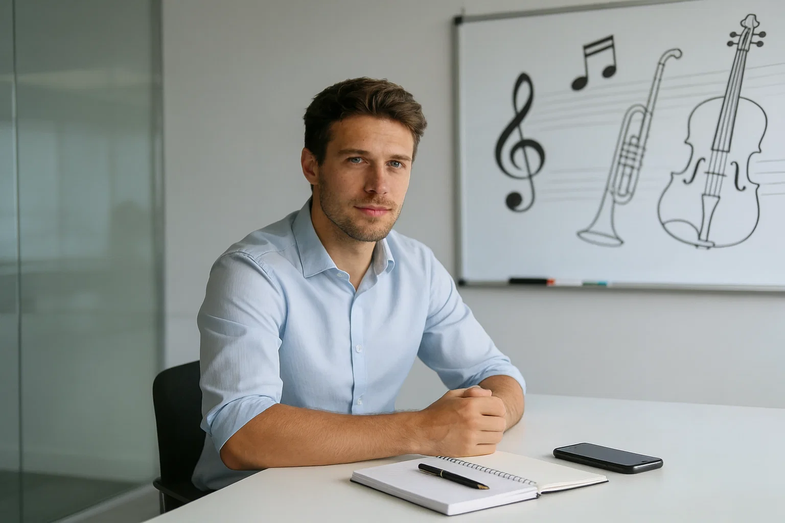 AI BGMジェネレーターを活用するビジネスプロフェッショナル