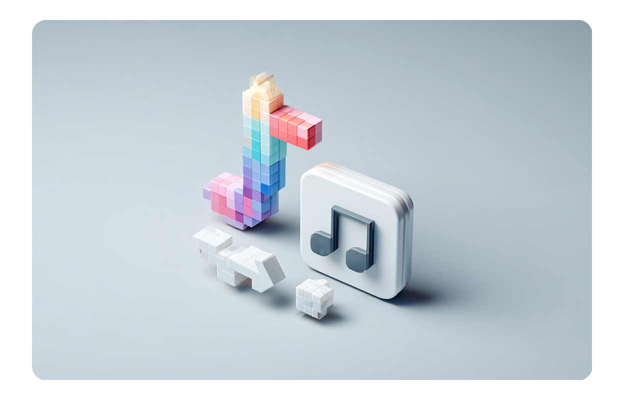 オンライン8ビット音楽ジェネレーターインターフェースを表示するラップトップと携帯電話