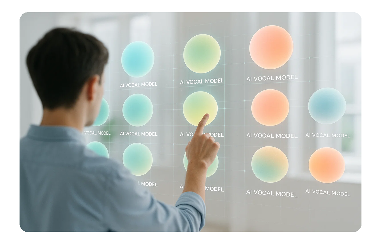 豐富的 AI 聲音模型庫
