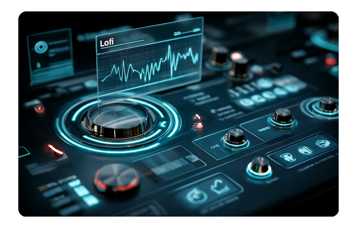 Customizing lofi effects with the Lofi Converter.