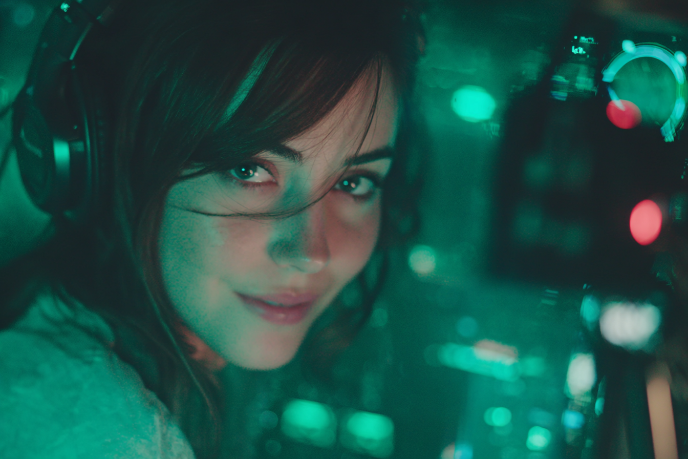 온라인 슬로우 효과를 사용하는 콘텐츠 크리에이터.