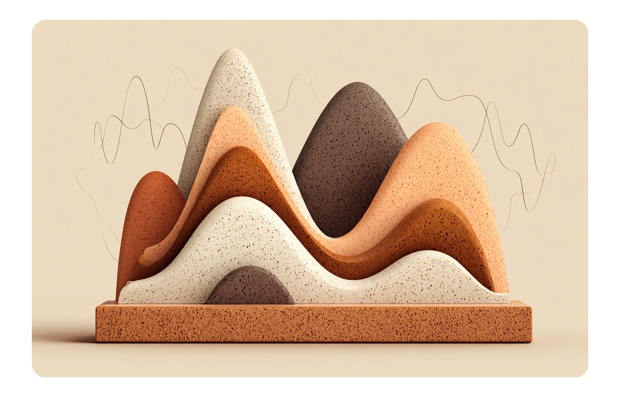 ホワイトノイズを表示するノイズジェネレーターのインターフェース。