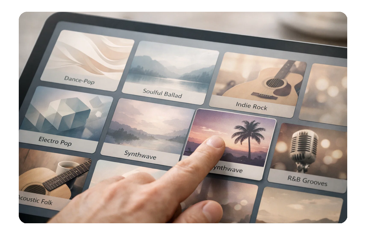 Vielfältige Popstile