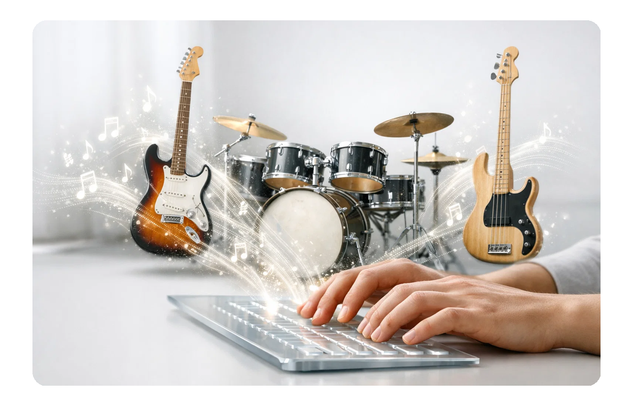 瞬時のロック制作