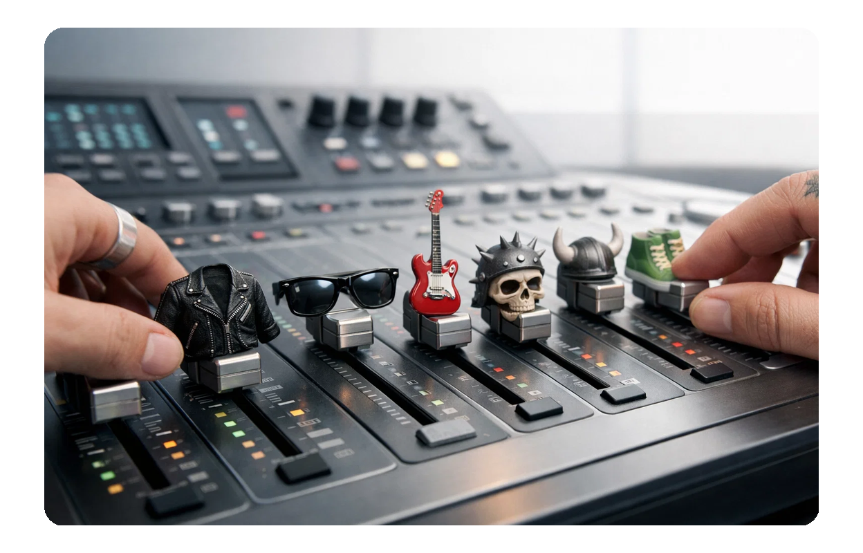 カスタマイズ可能なロックジャンル