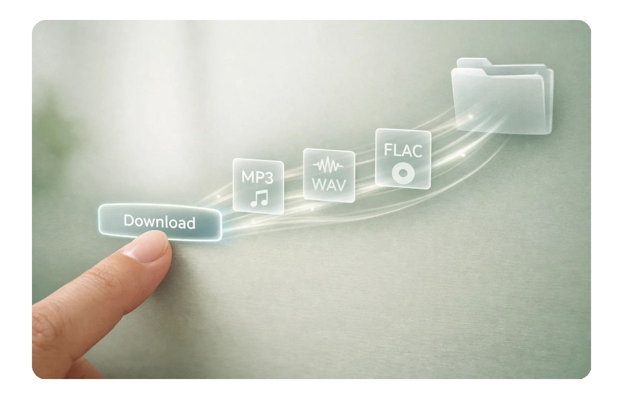 Fácil exportación y descarga