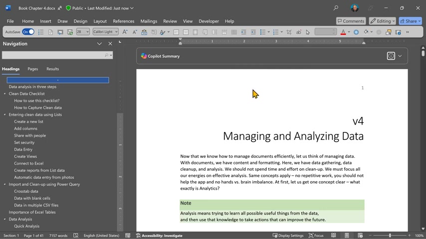 Mastering Document Summarization: A Guide to Copilot in Word