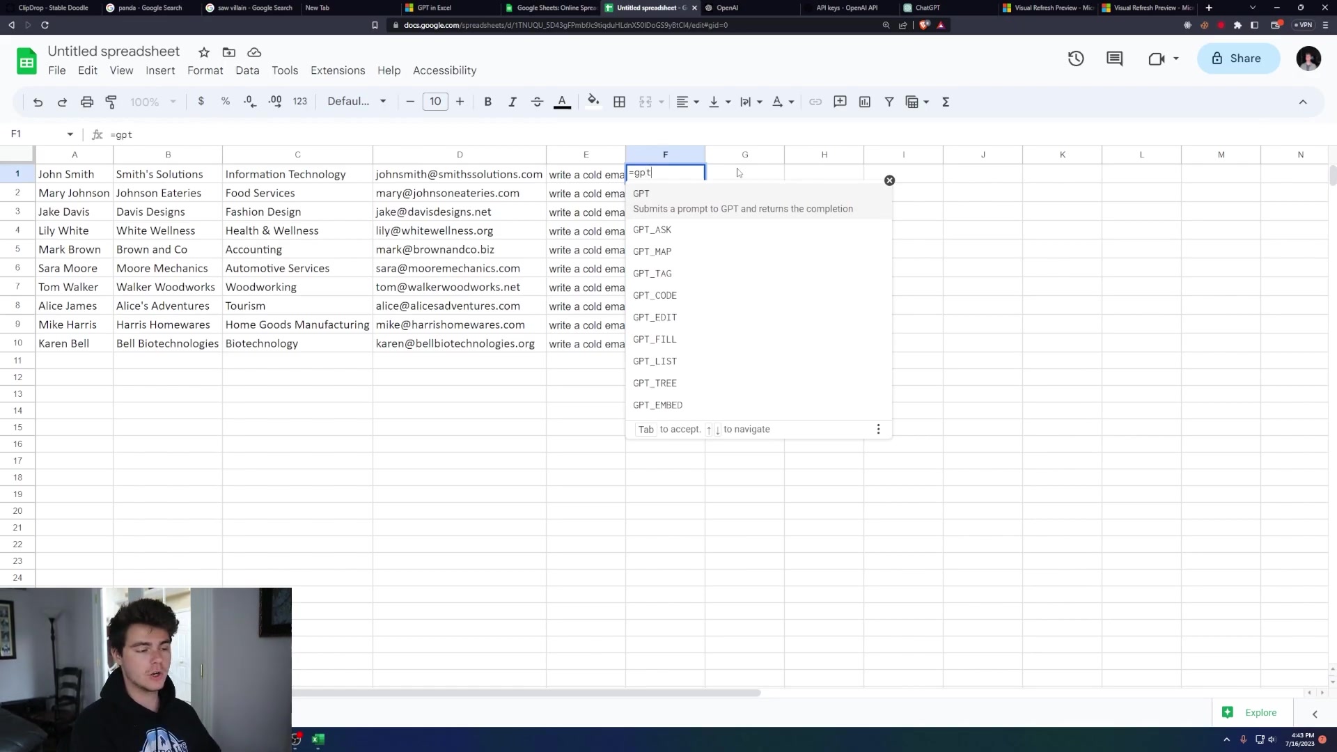Integrando ChatGPT com Excel e Google Sheets: Guia Completo