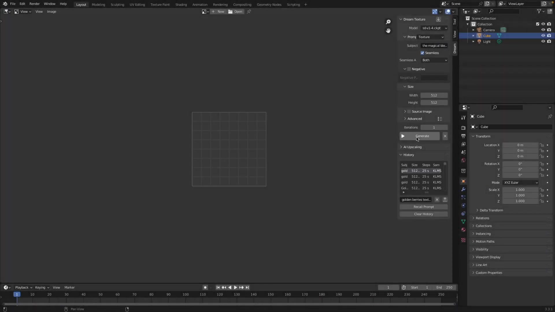 Generate Stunning 3D Textures with Dream Textures in Blender