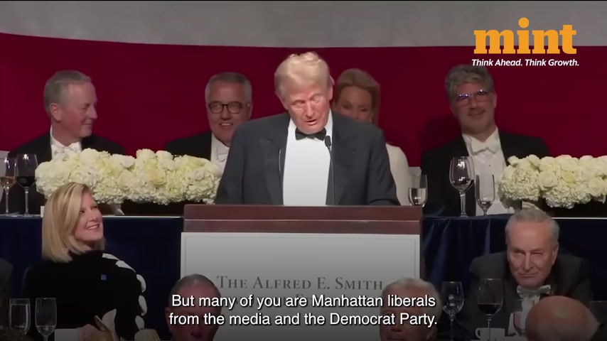 Трамп и Клинтон на ужине Аль Смит