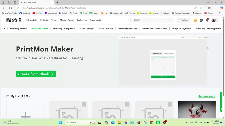 Printmon AI 3D模型生成终极指南:使用MakerLab快速创作个性化模型