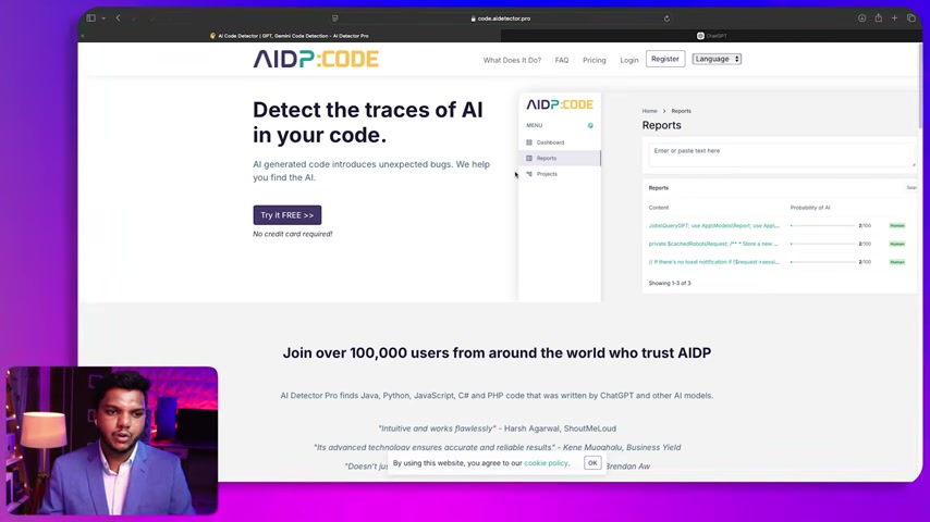 A Comprehensive Review of AIDP.CODE: Detect AI in Your Code