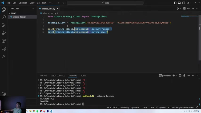 Alpaca Api Keys Example Code 파이썬과 Alpaca API로 자동 주식 거래 봇 구축하기