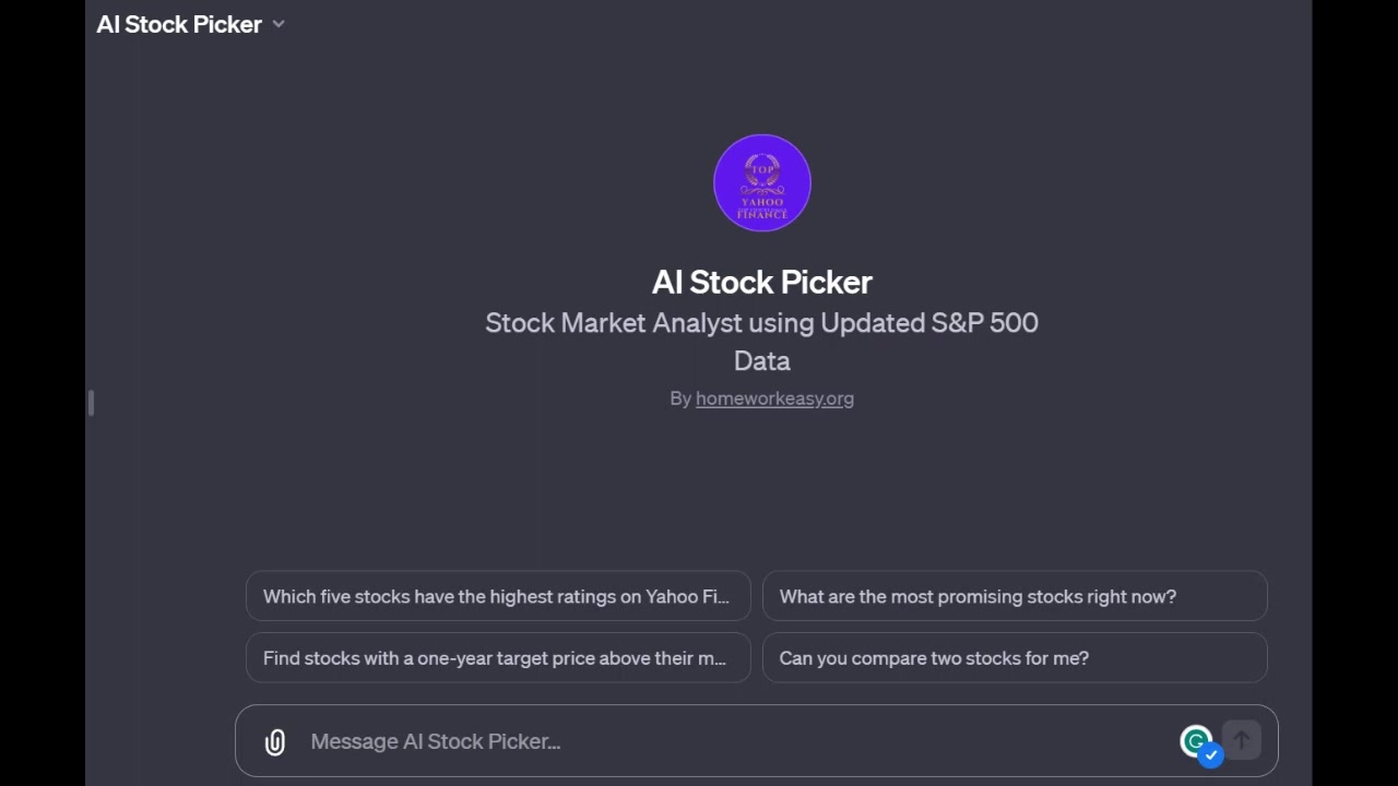 AI 주식 추천 GPT: 야후 파이낸스 활용 투자 전략