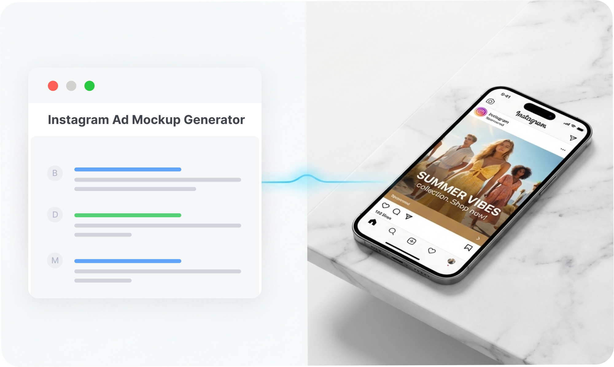 Instagram Ad Mockup Generator