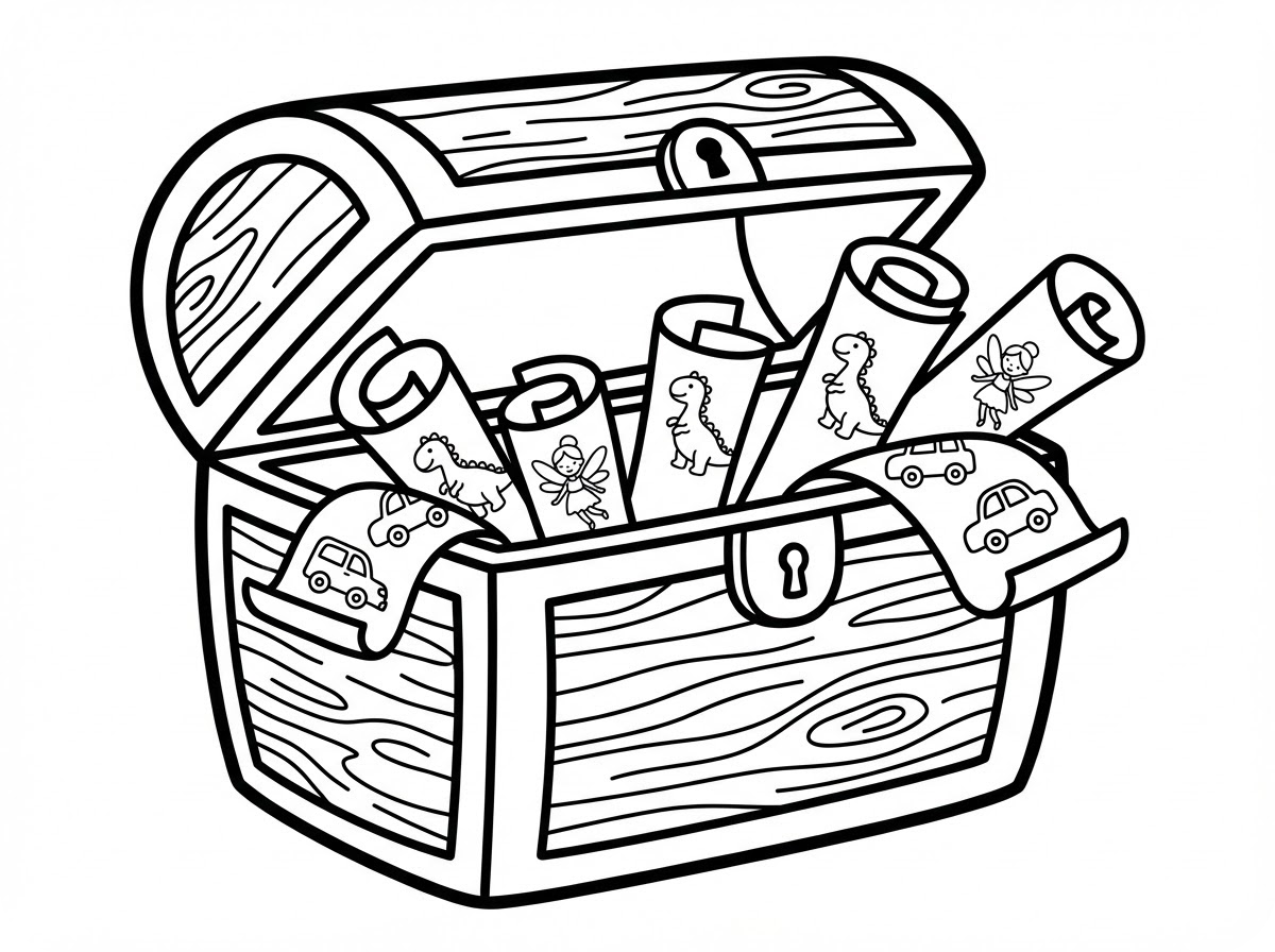 Illustration de la conversion de texte en page de coloriage