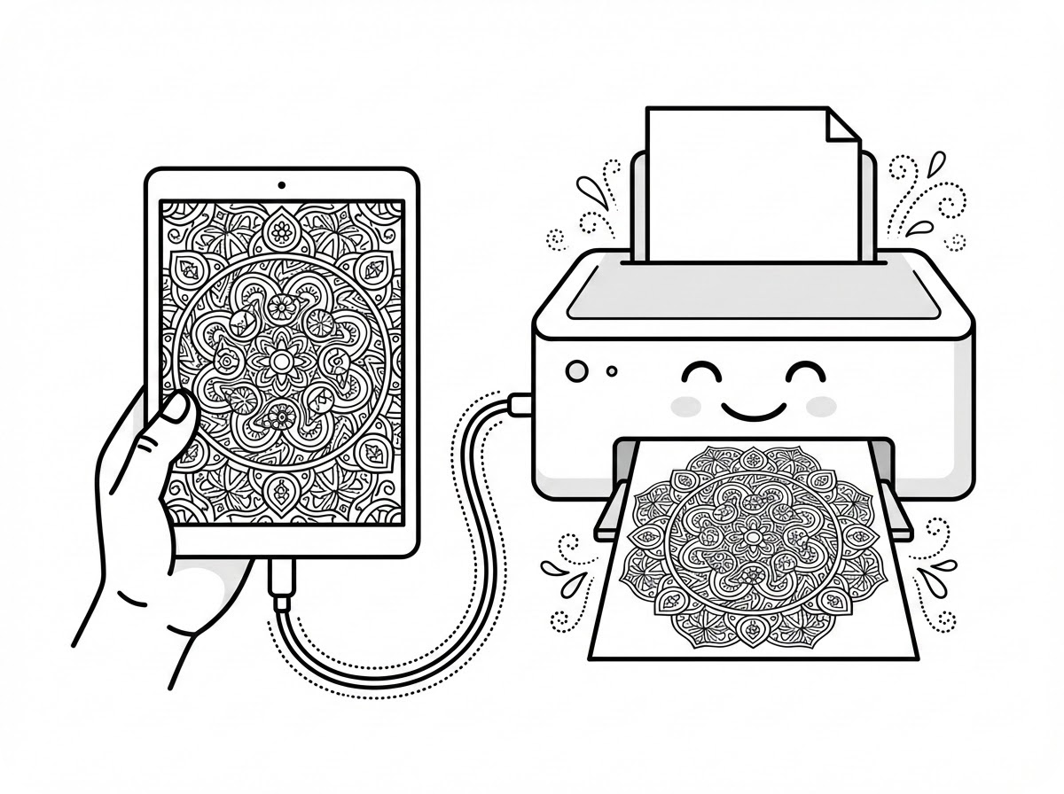 Illustration de page de coloriage gratuite