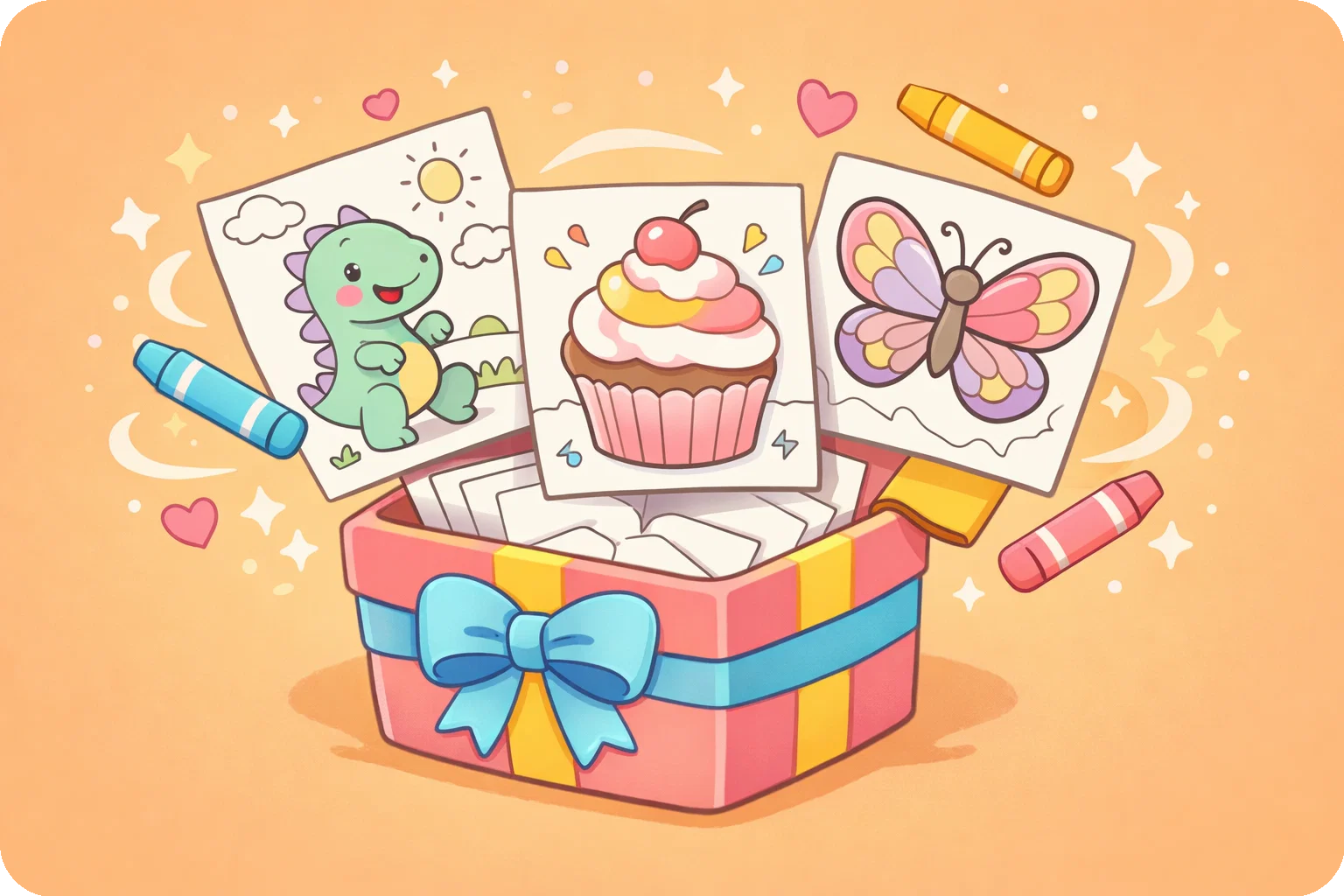 免费填色页插图