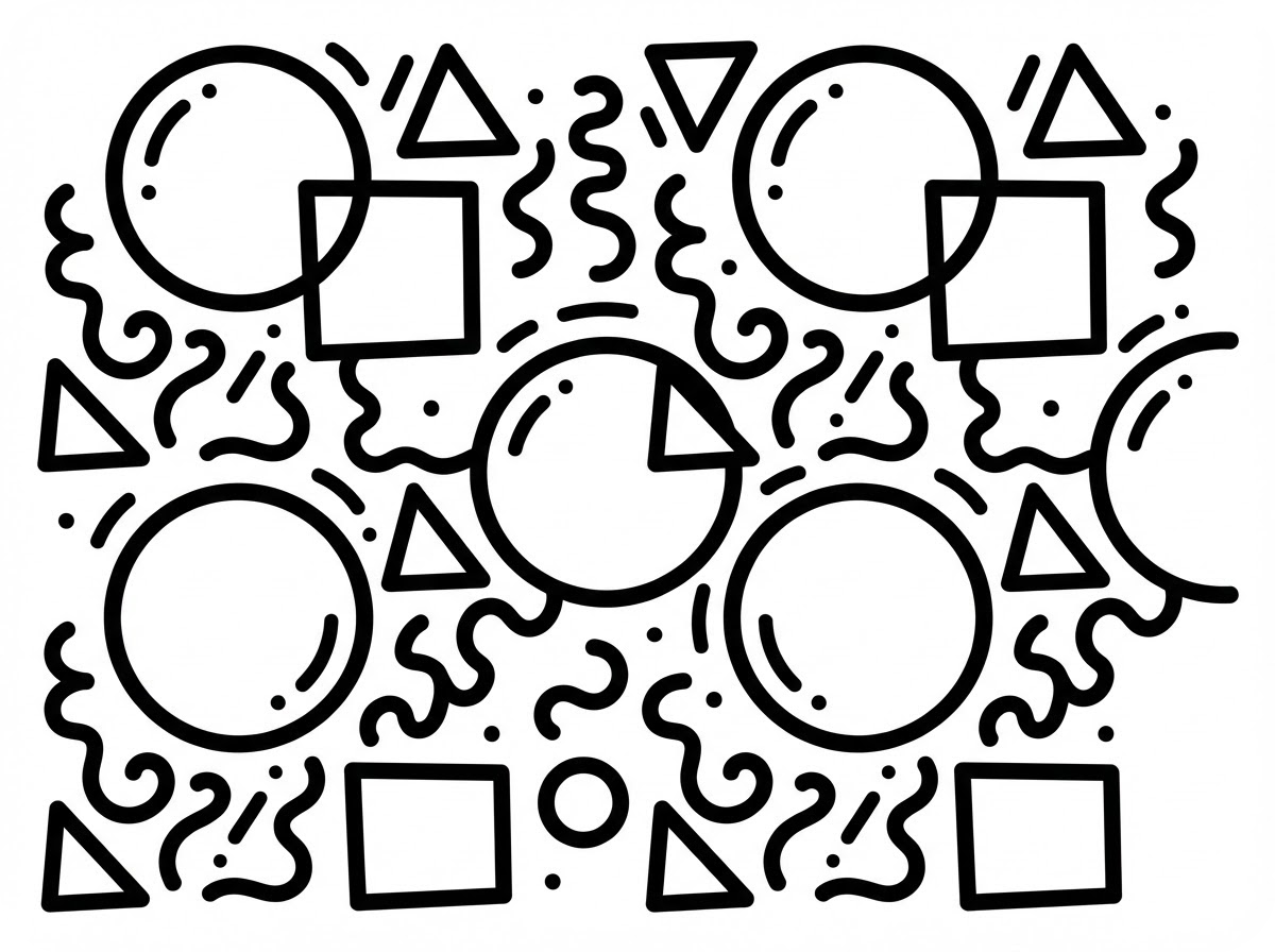 Ilustração de Página para Colorir de Mandala