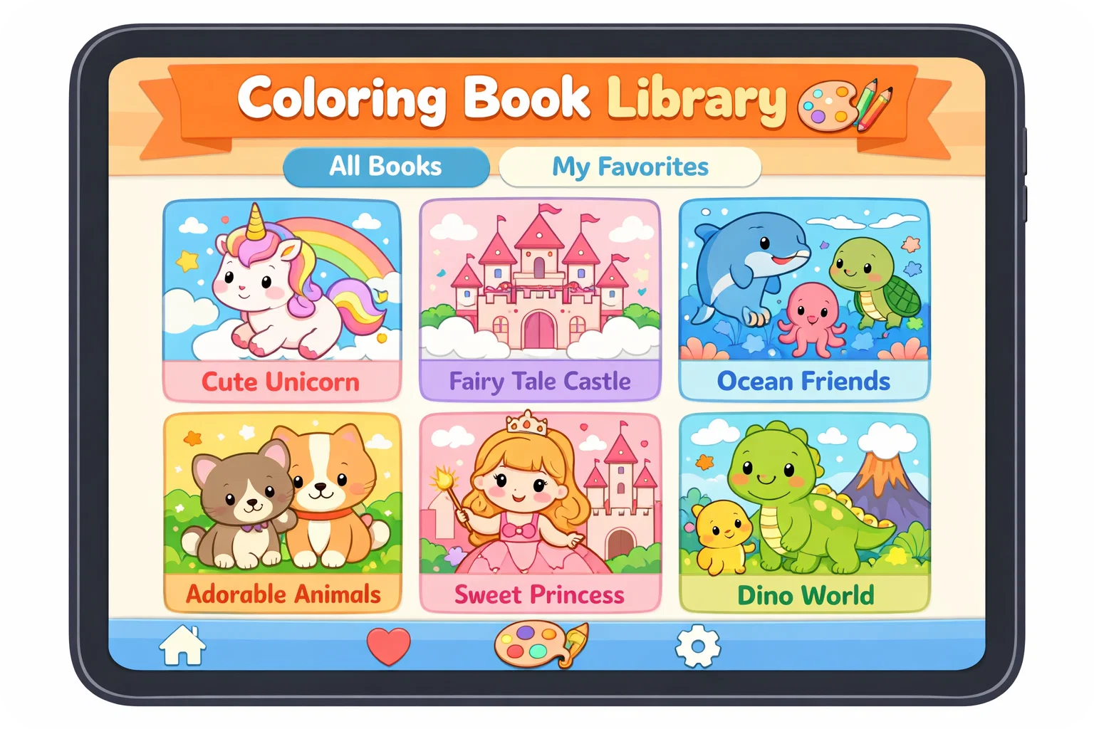 客製化塗色書插圖