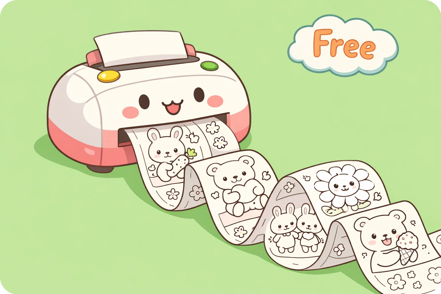 免費塗色頁插圖