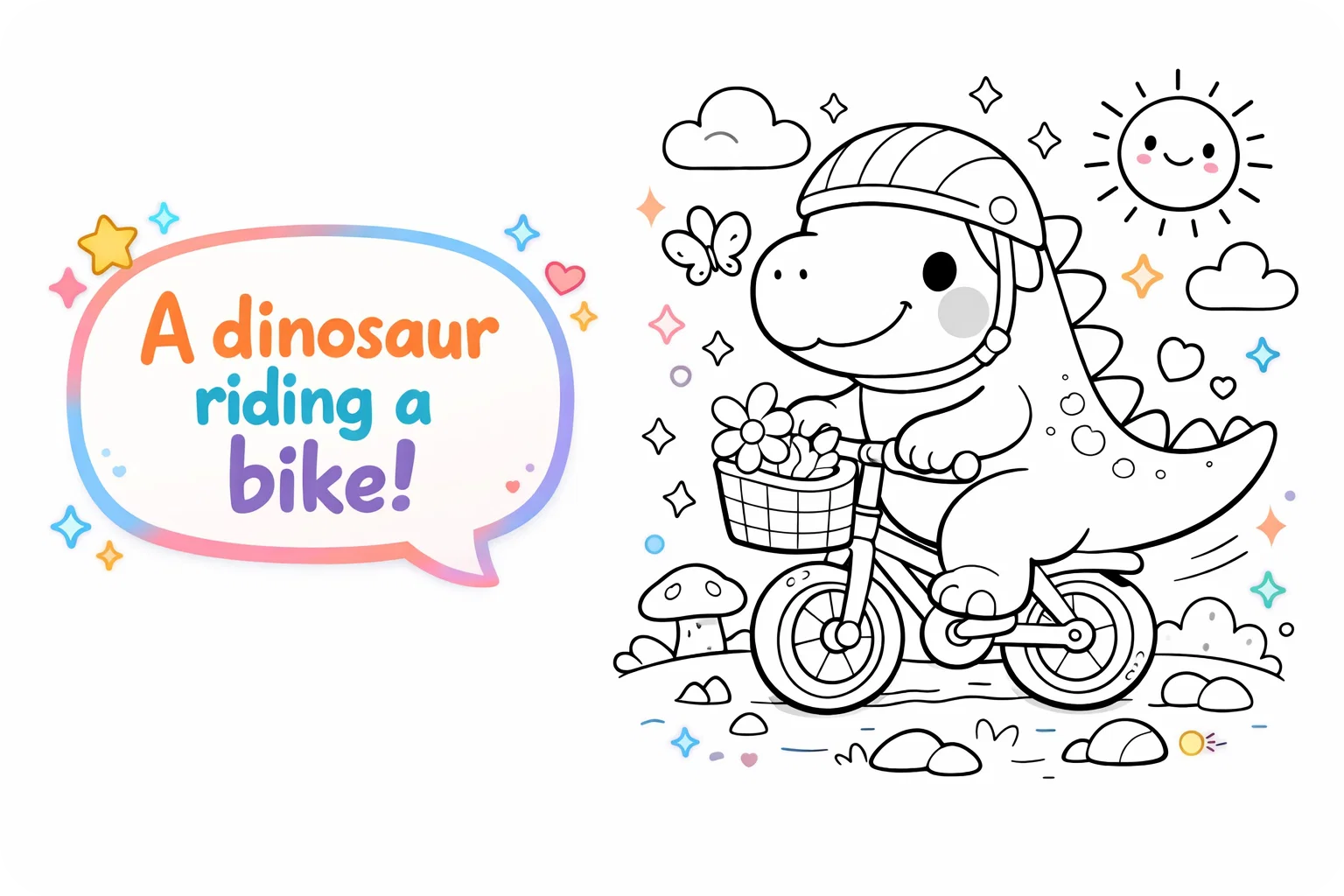 Minh họa Chuyển văn bản thành tranh tô màu