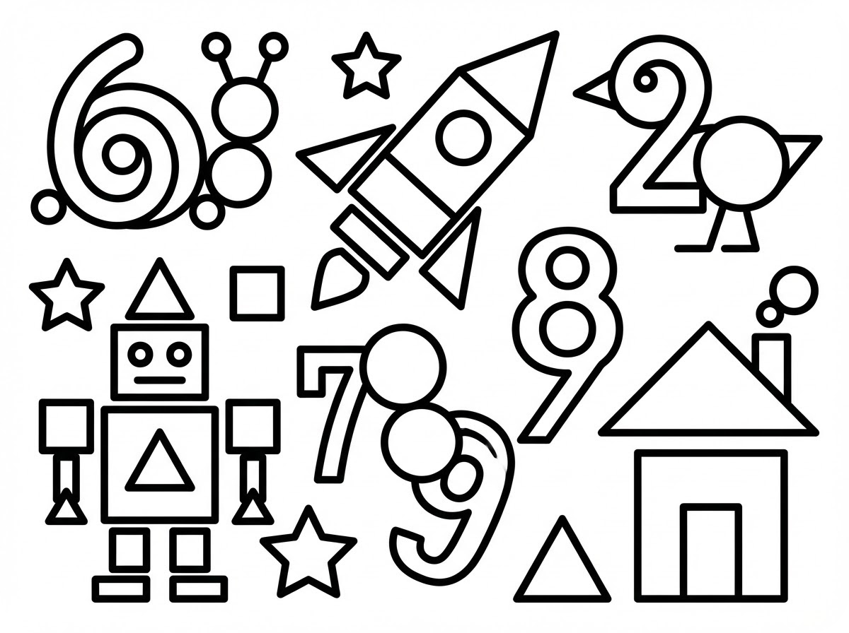 Minh họa Trang tô màu số