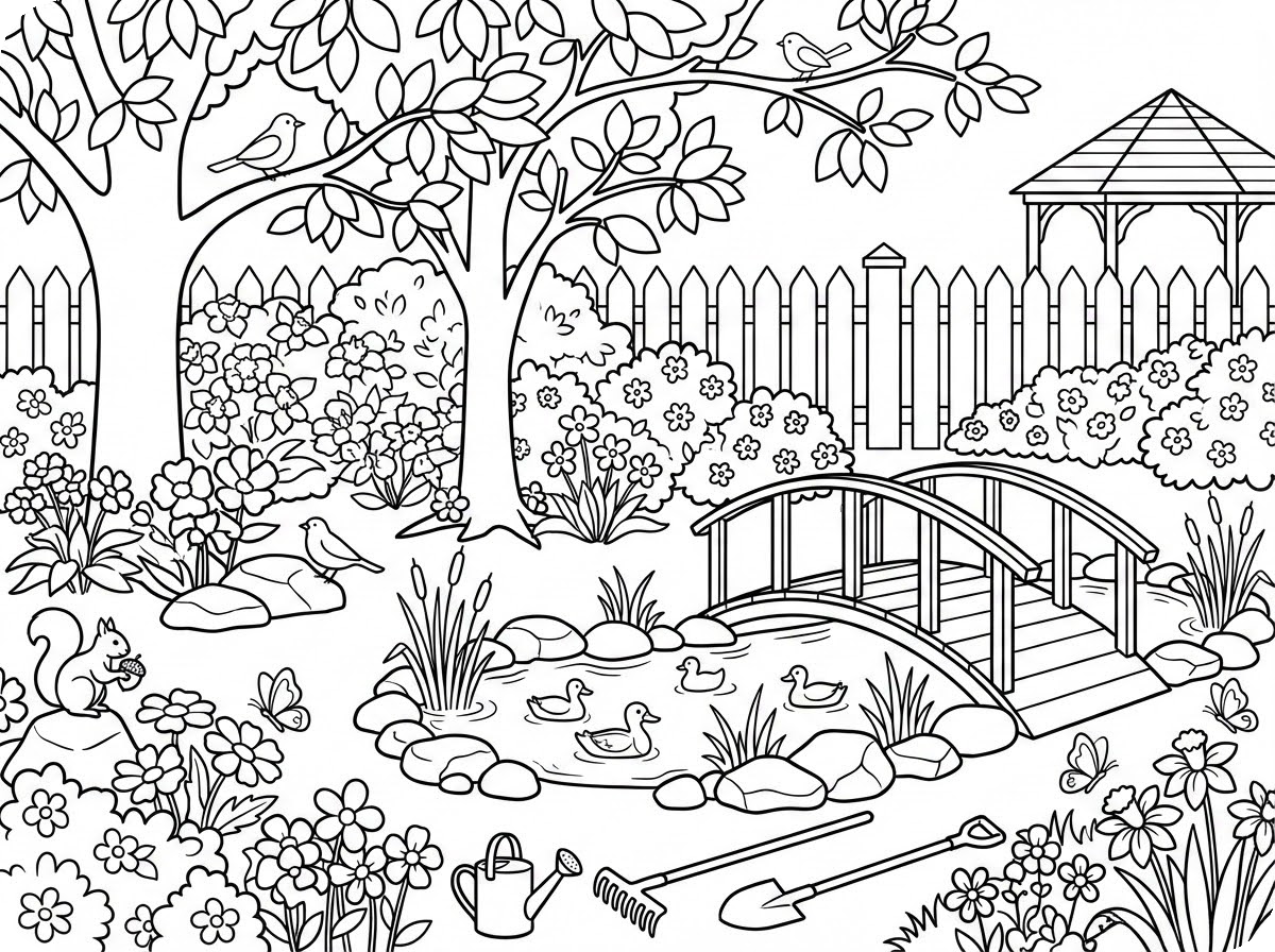 禅绕画涂色页插画