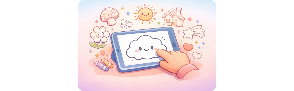 涂色页制作工具插画