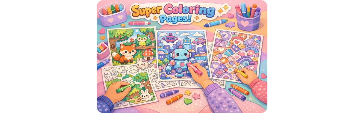 超级填色页插图