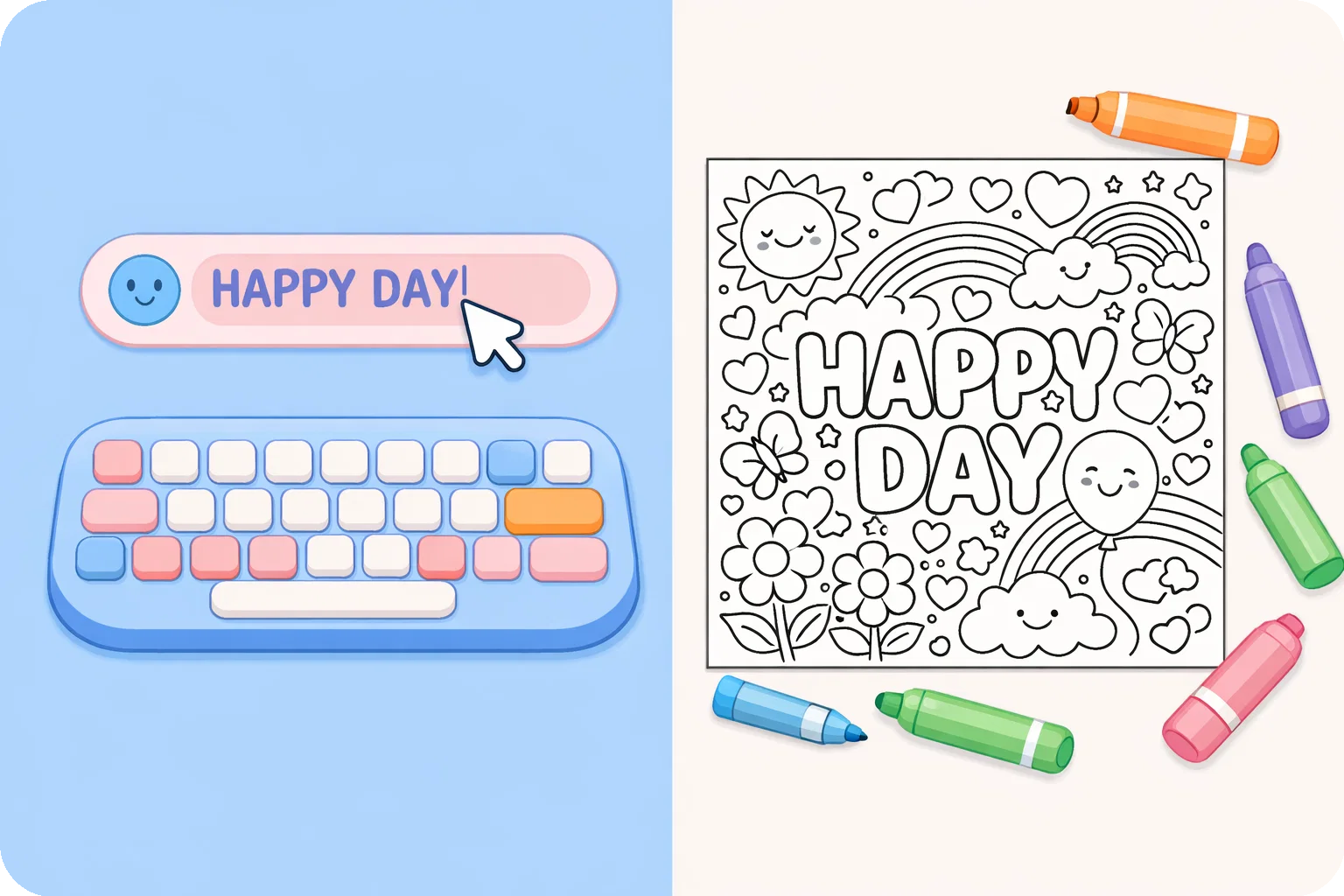 文字转填色页插图