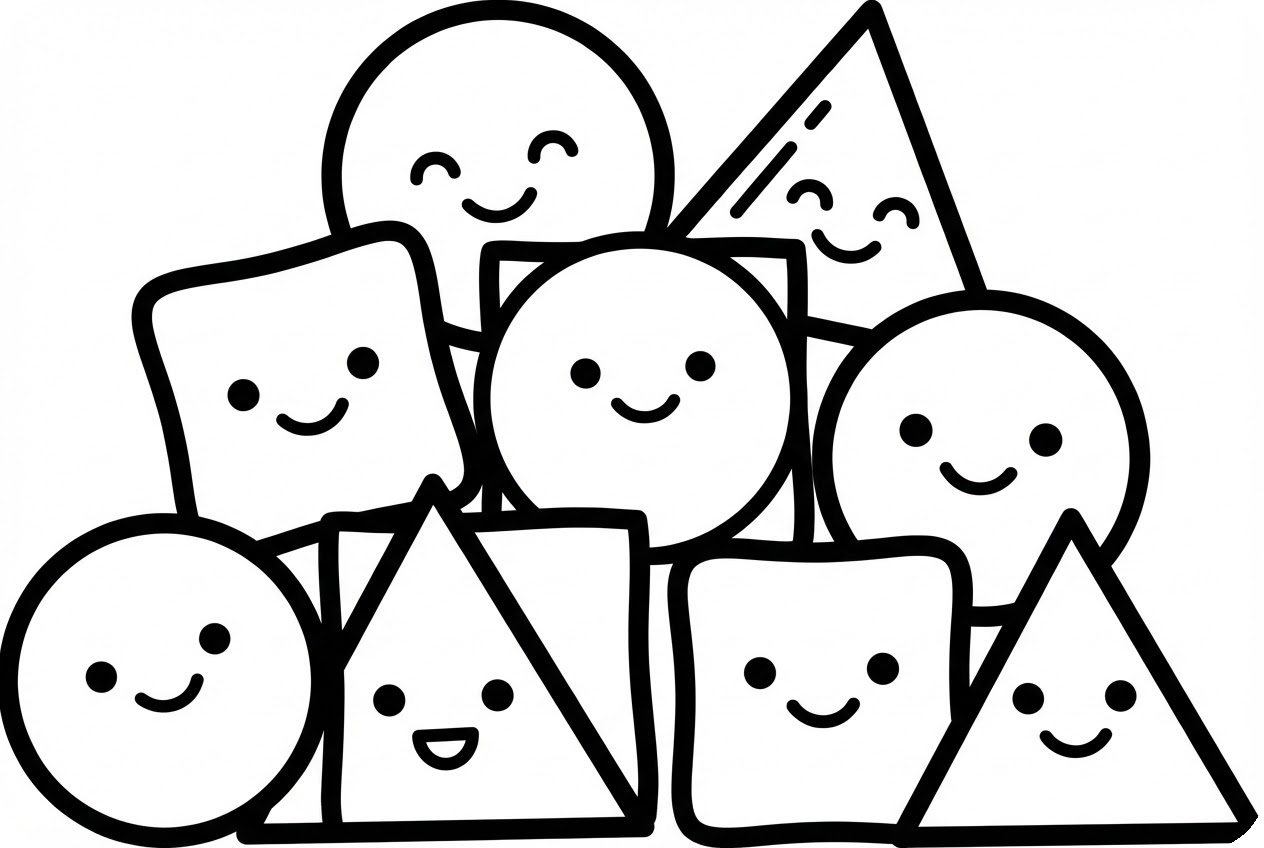 간단한 동물 컬러링 페이지 일러스트