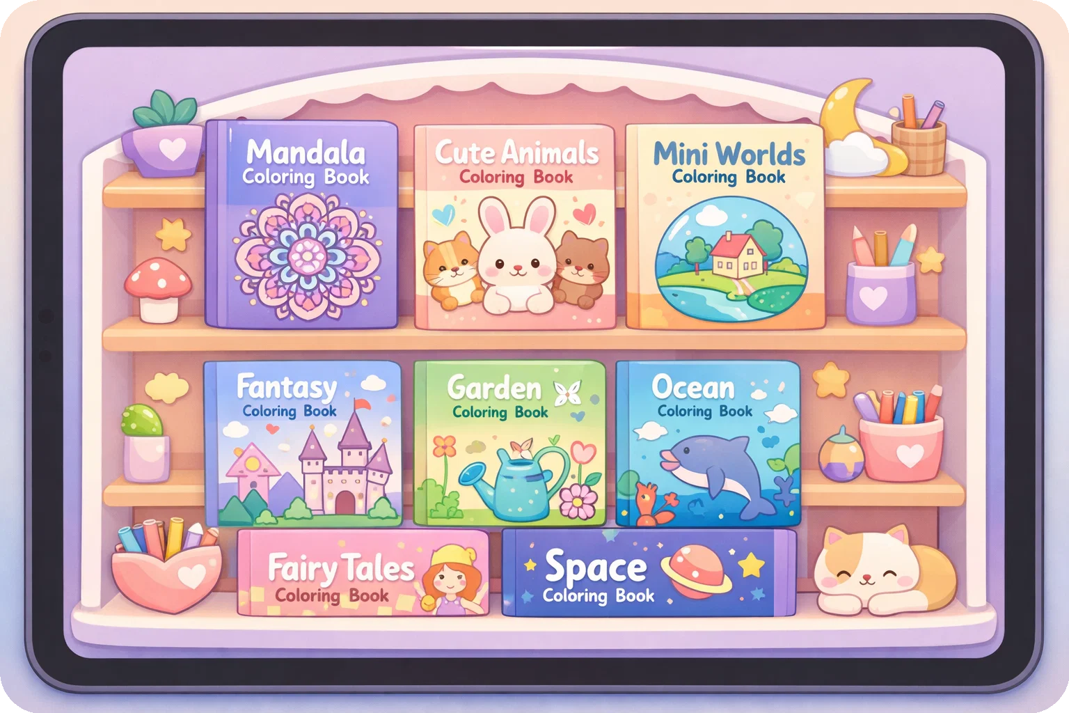 Illustration: Individuelles Malbuch