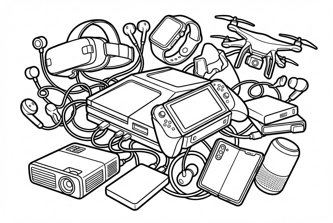 비디오 게임 색칠 공부 책 일러스트레이션