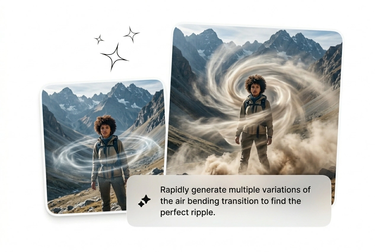 Air Bending Effect wind direction control demo